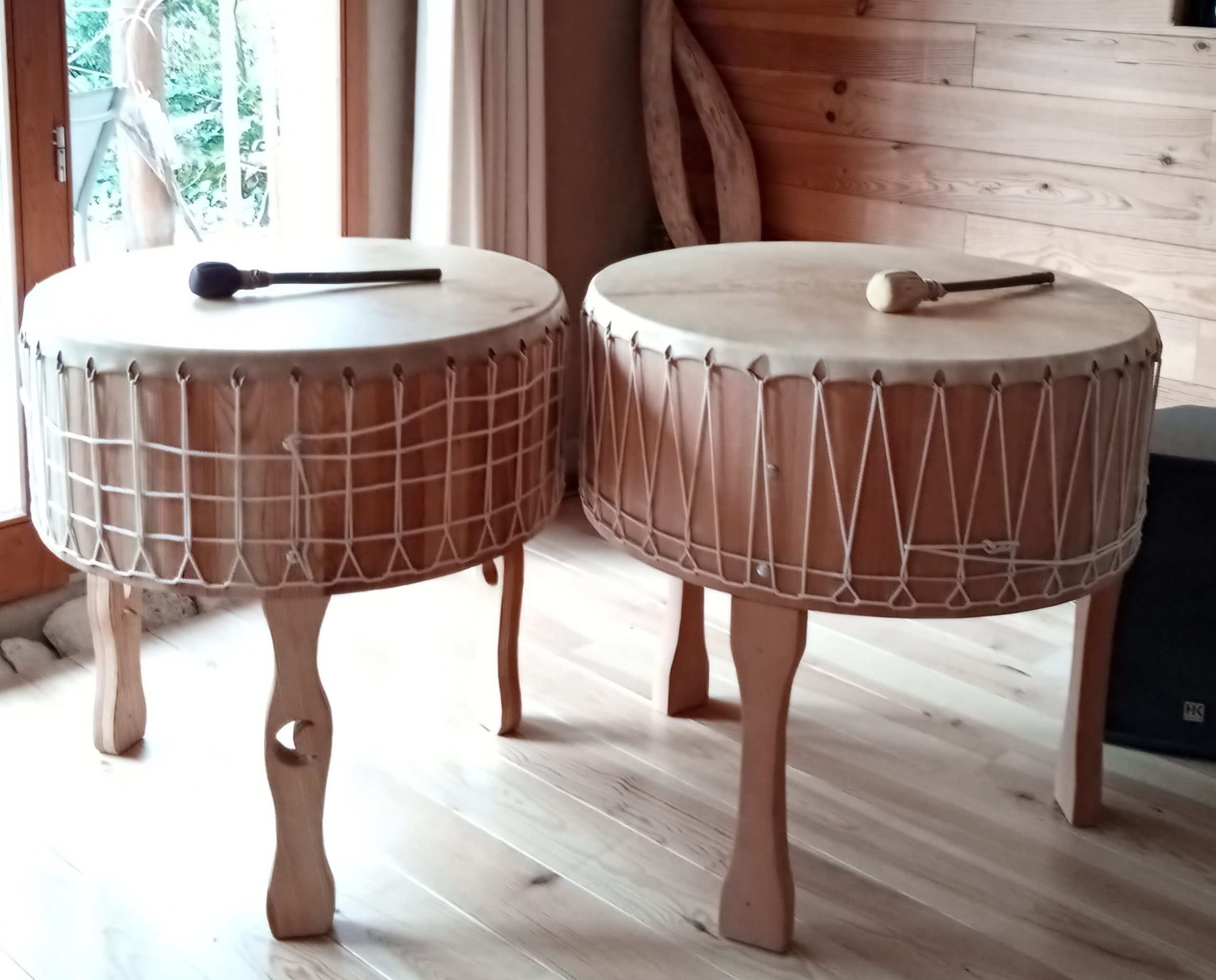 double tambour cadre